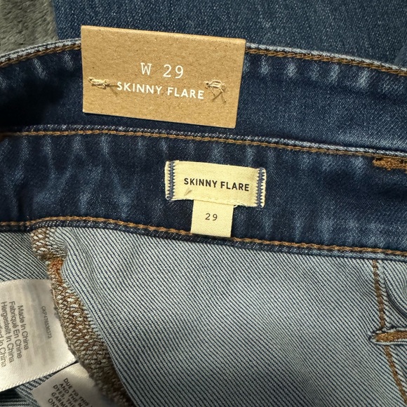 Madewell Skinny Flare Jeans in Wainscot Wash: Pintuck Edition sz 29 - Picture 13 of 13